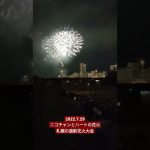 【花火大会】2022札幌の道新花火大会でニコちゃんマークとハートマークの花火